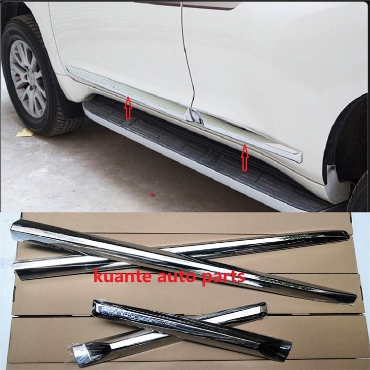 Parti di carrozzeria Modanature cromate per porte laterali per Toyota Prado 2010-2018