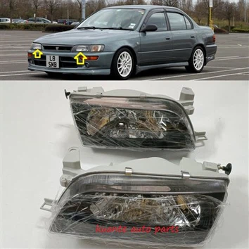 Faro anteriore di colore nero per Corolla 1999 2000 AE100 AE101 212-1193-B 81110-13610 81115-13610